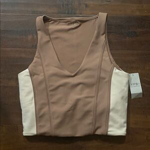 YPB Brown and Cream Tank Top